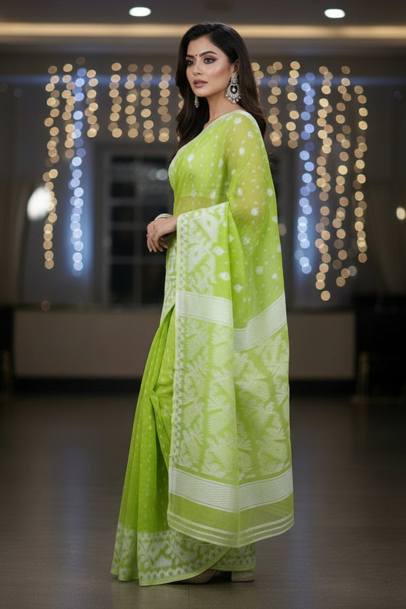 SurTara Dhakai Jamdani Saree