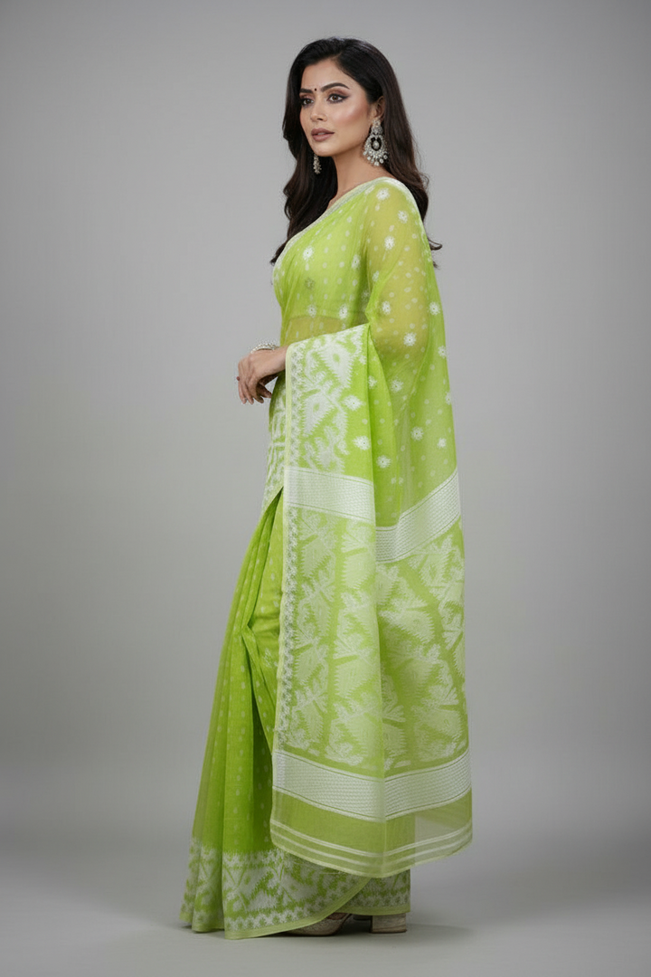 SurTara Dhakai Jamdani Saree