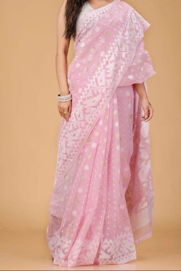 SurTara Dhakai Jamdani Saree