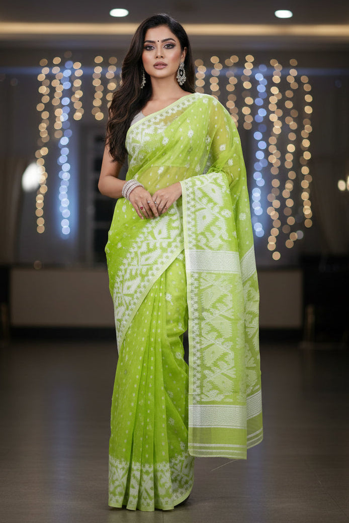 SurTara Dhakai Jamdani Saree