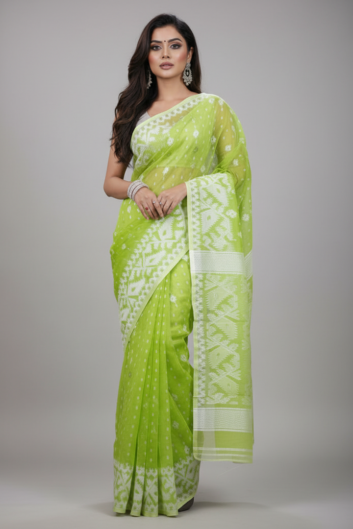 SurTara Dhakai Jamdani Saree