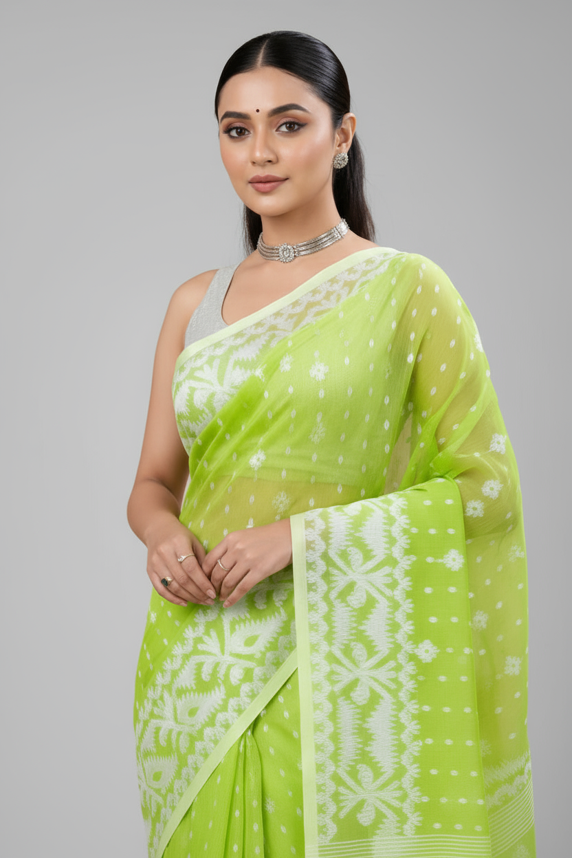 SurTara Dhakai Jamdani Saree