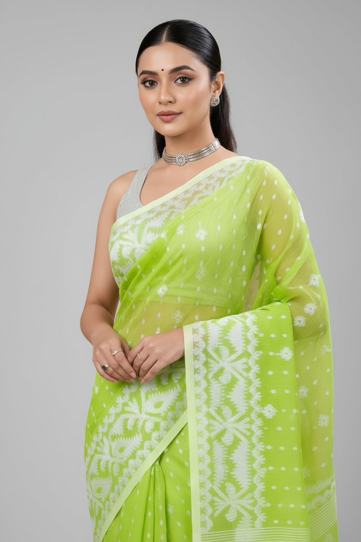 SurTara Dhakai Jamdani Saree
