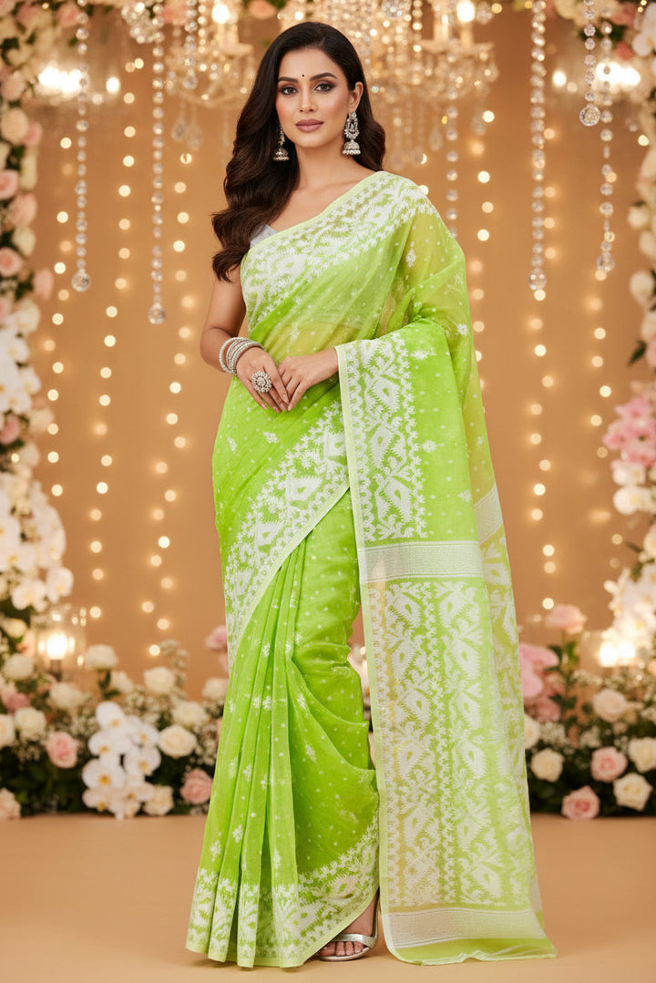 SurTara Dhakai Jamdani Saree