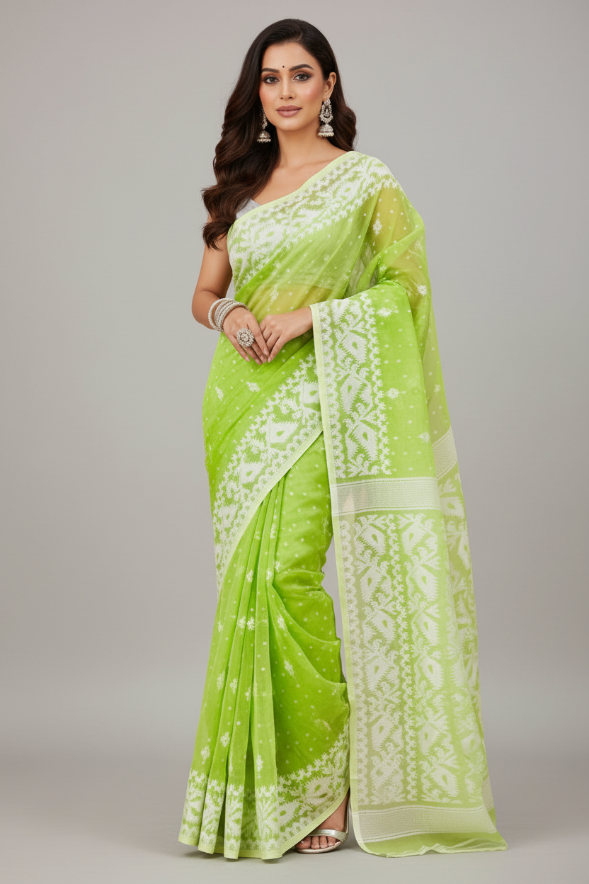 SurTara Dhakai Jamdani Saree