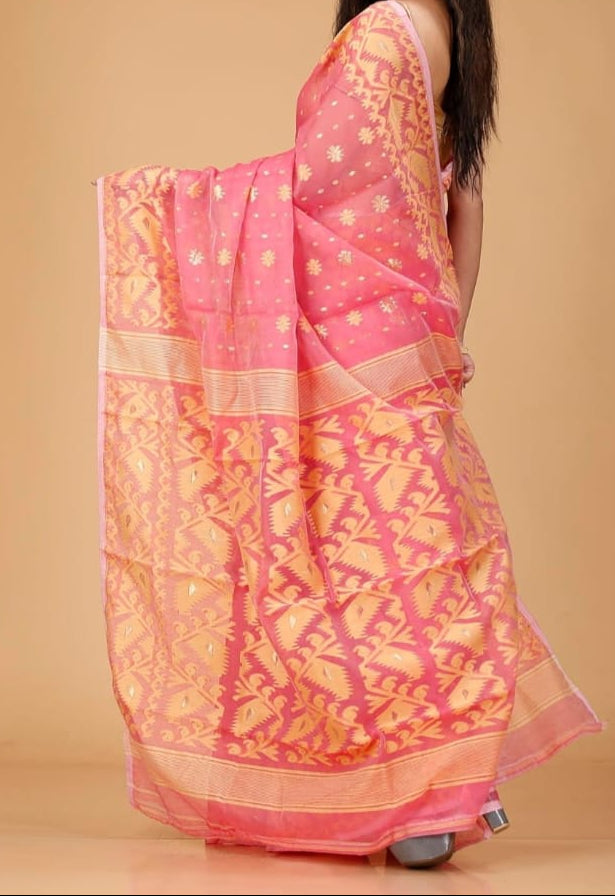 SurTara Dhakai Jamdani Saree