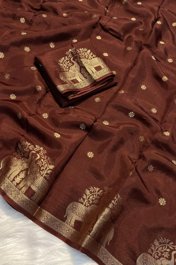 Blossom Drizzle Muslin Silk Saree