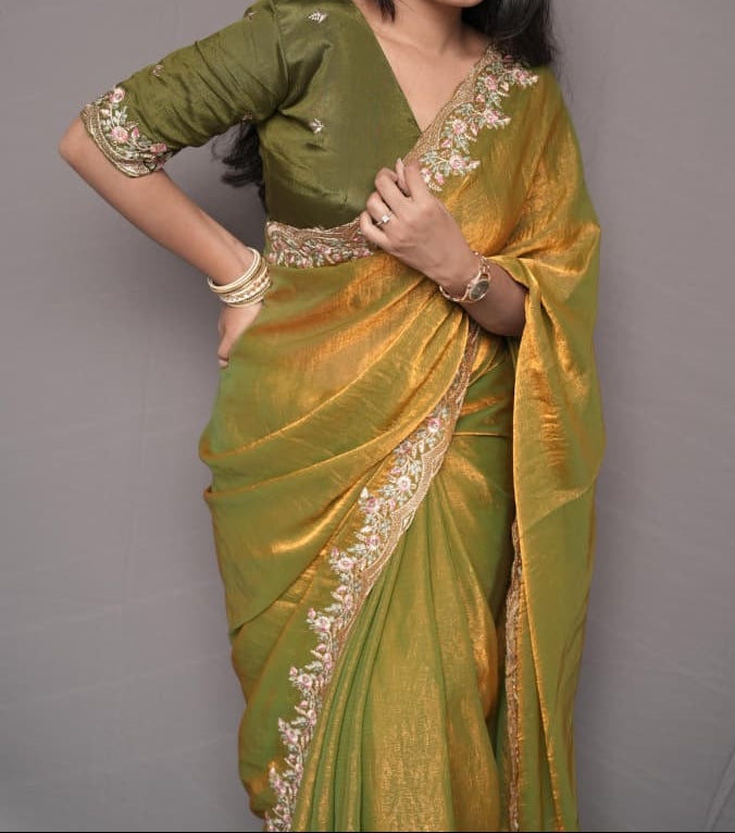 Melting Charm Fancy Chiffon Silk Saree