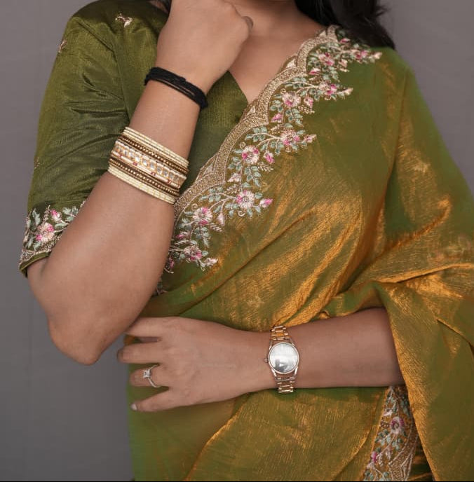 Melting Charm Fancy Chiffon Silk Saree