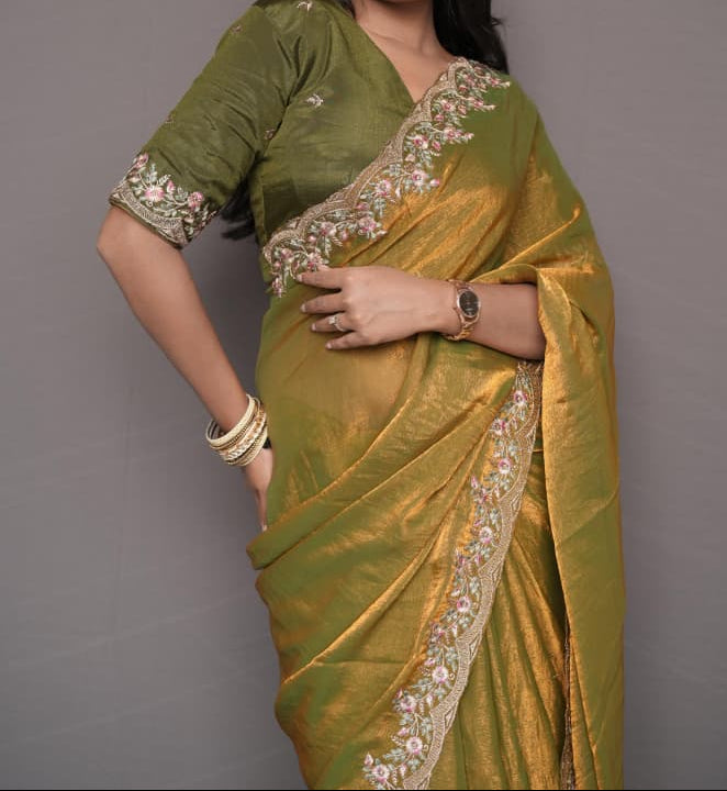 Melting Charm Fancy Chiffon Silk Saree