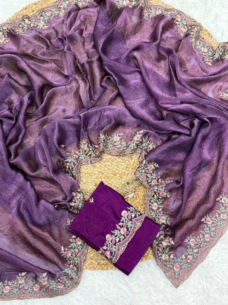 Melting Charm Fancy Chiffon Silk Saree