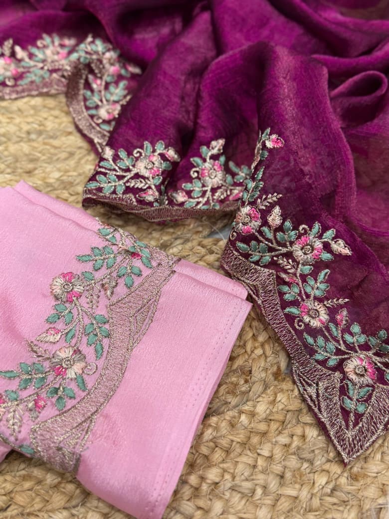 Melting Charm Fancy Chiffon Silk Saree