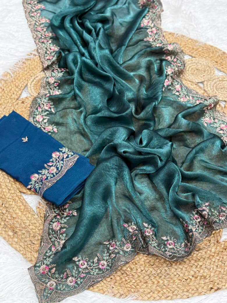 Melting Charm Fancy Chiffon Silk Saree