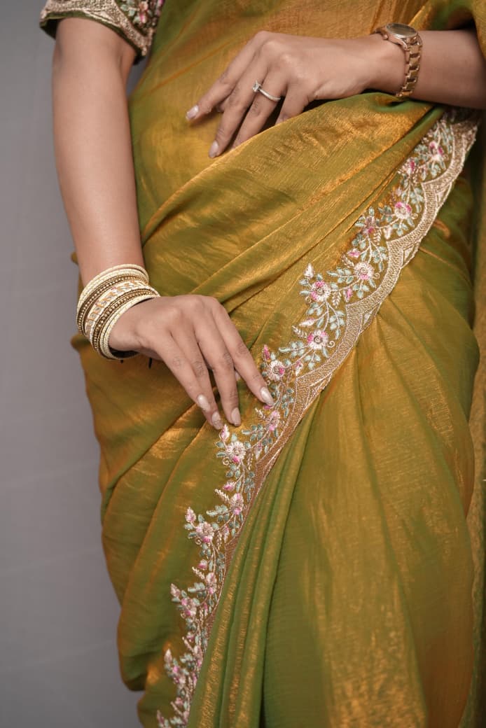 Melting Charm Fancy Chiffon Silk Saree
