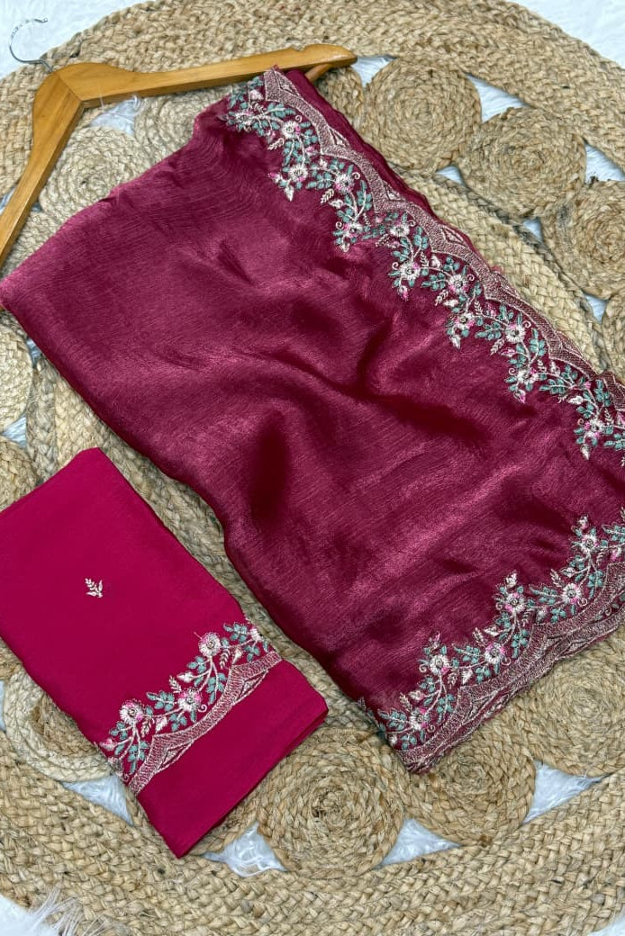 Melting Charm Fancy Chiffon Silk Saree