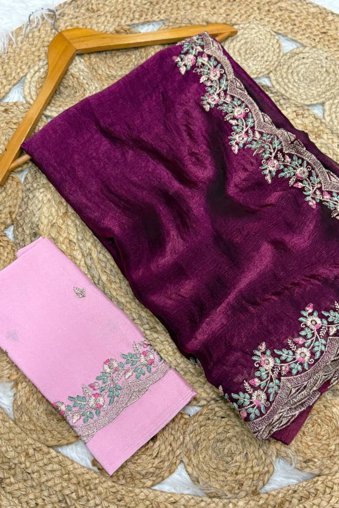 Melting Charm Fancy Chiffon Silk Saree