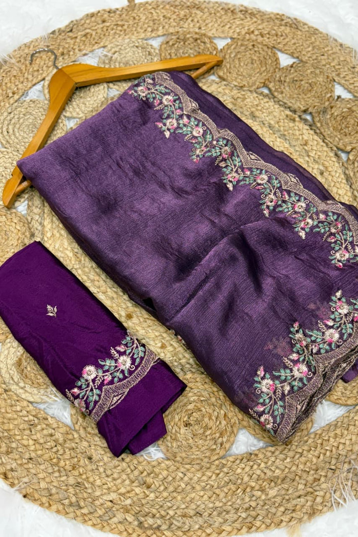 Melting Charm Fancy Chiffon Silk Saree