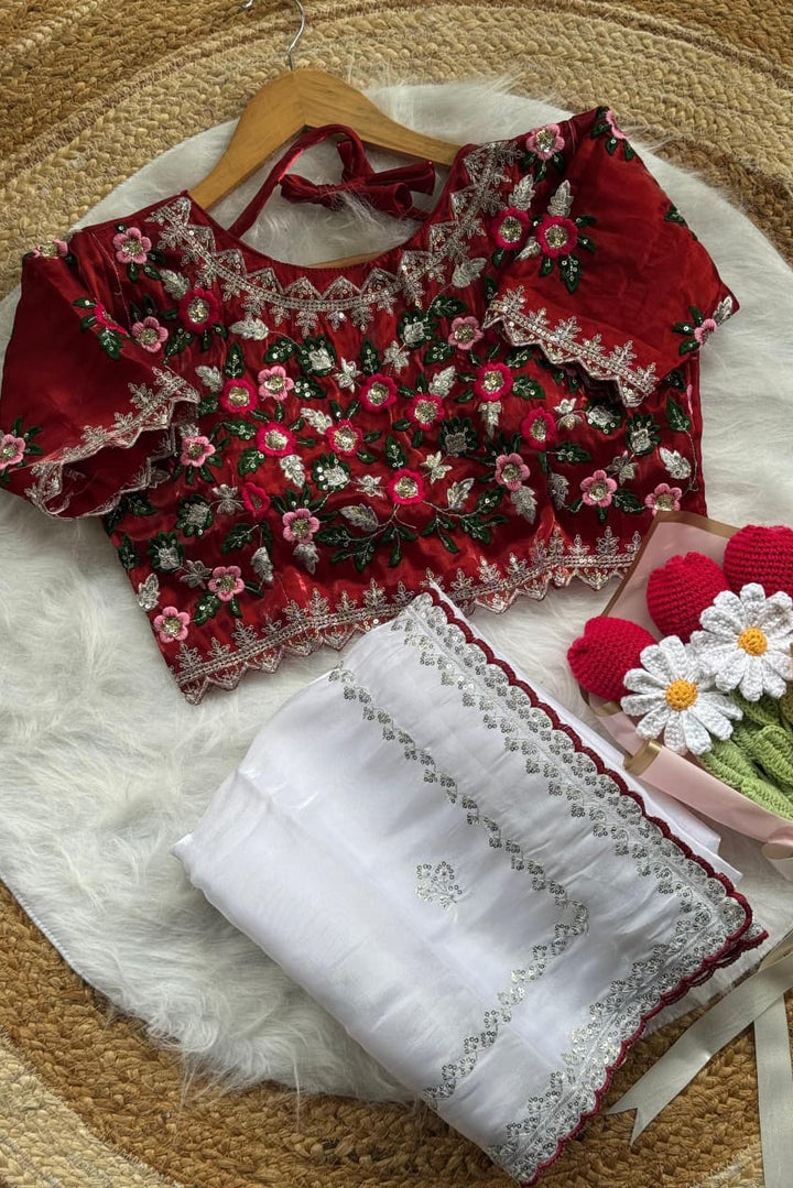 Sweet Silhouette Fancy Silk Saree