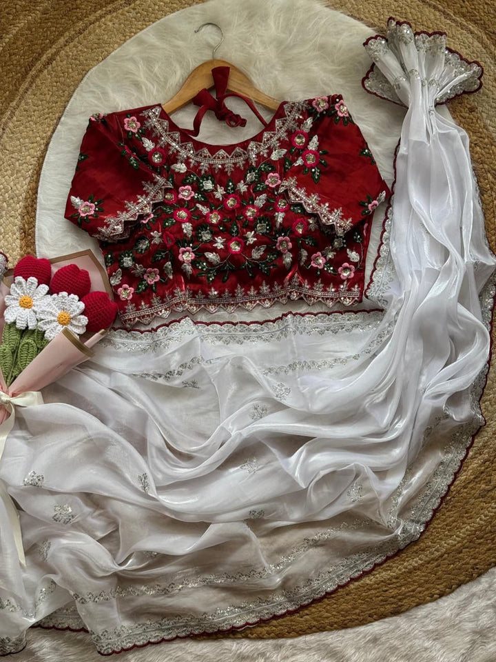 Sweet Silhouette Fancy Silk Saree