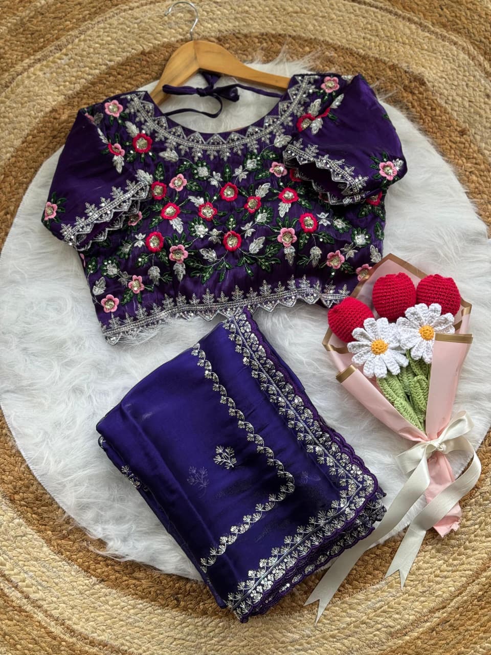 Sweet Silhouette Fancy Silk Saree