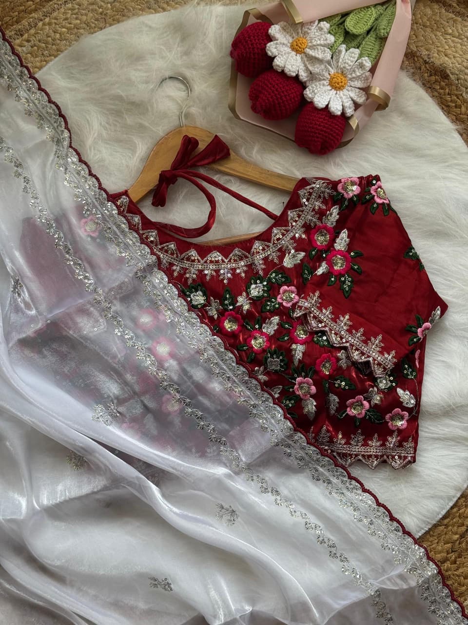 Sweet Silhouette Fancy Silk Saree