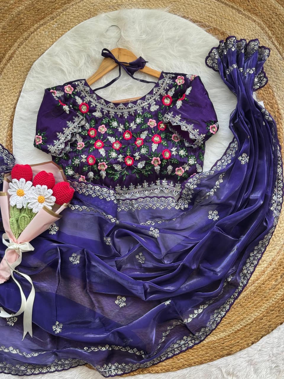 Sweet Silhouette Fancy Silk Saree