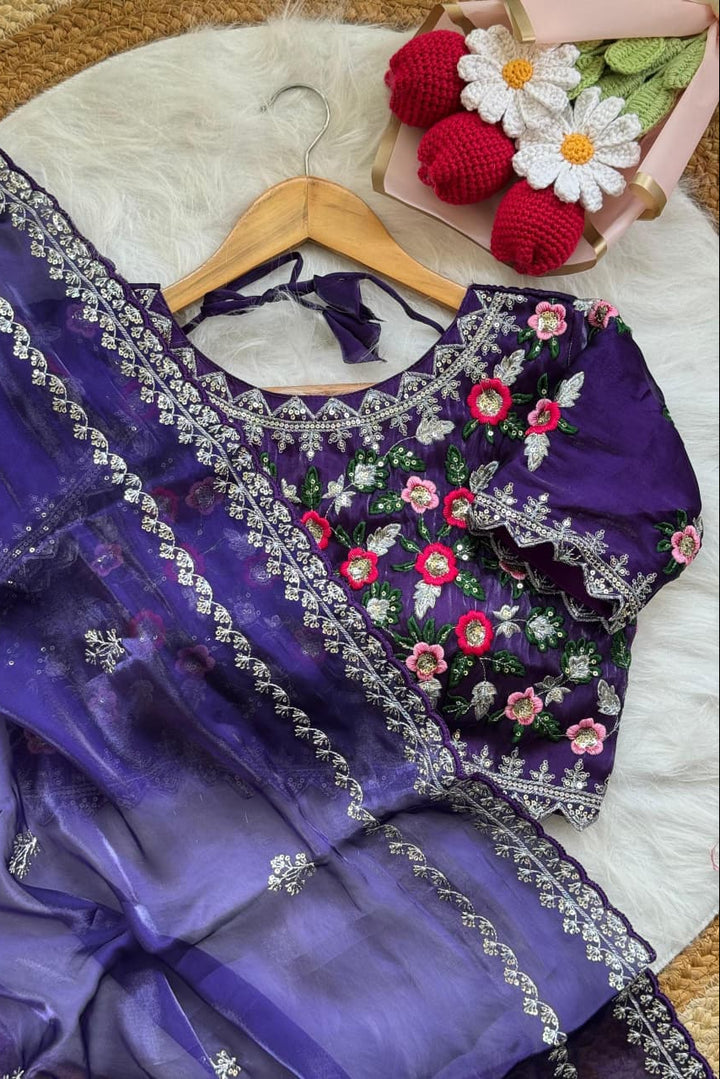 Sweet Silhouette Fancy Silk Saree