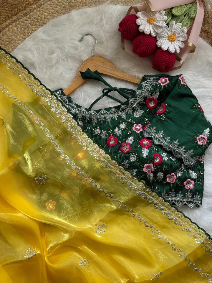 Sweet Silhouette Fancy Silk Saree