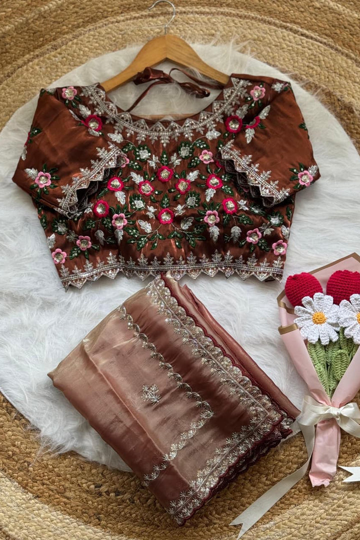 Sweet Silhouette Fancy Silk Saree