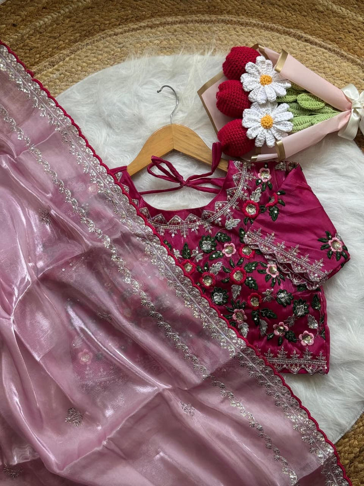 Sweet Silhouette Fancy Silk Saree