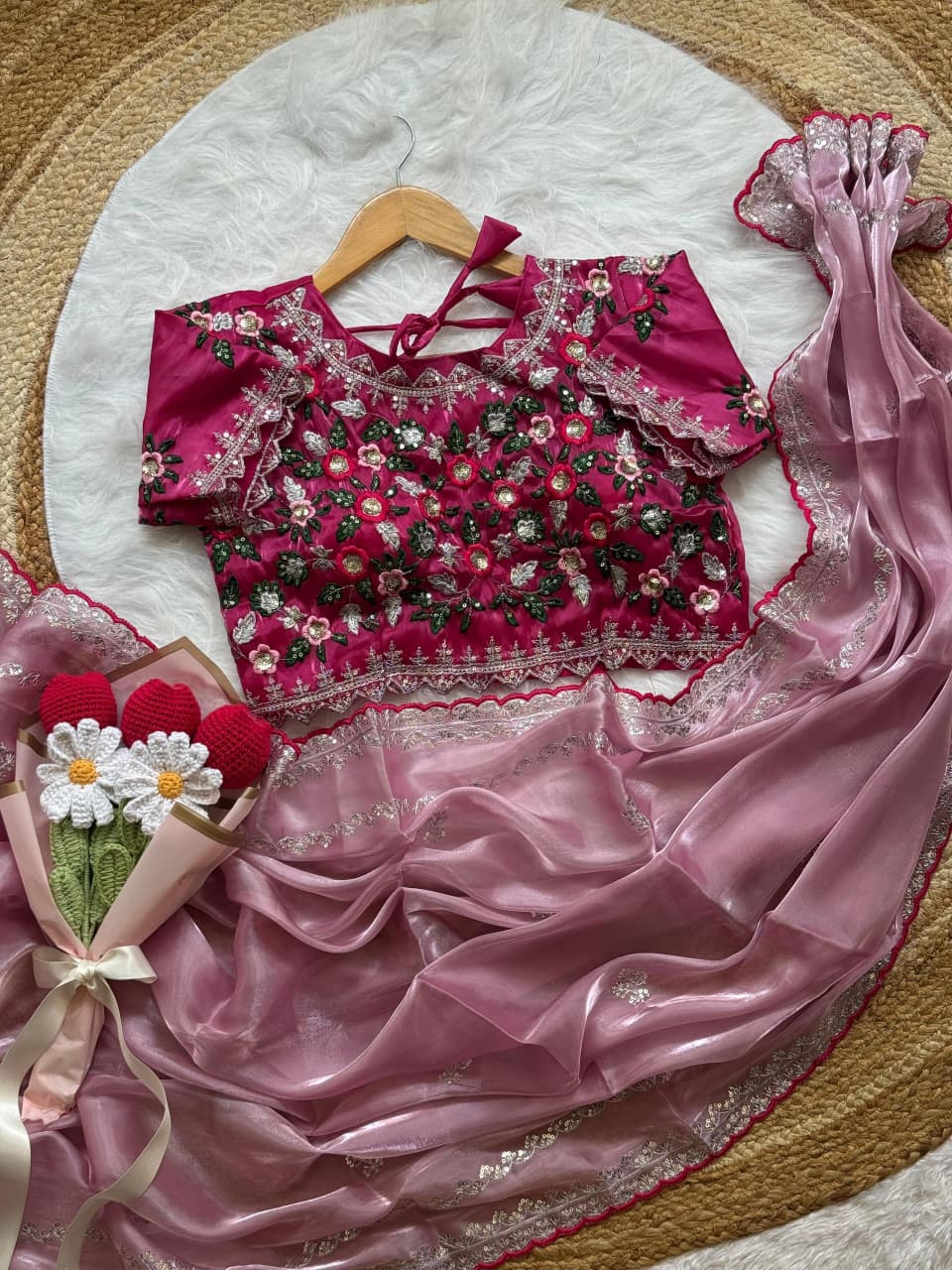 Sweet Silhouette Fancy Silk Saree