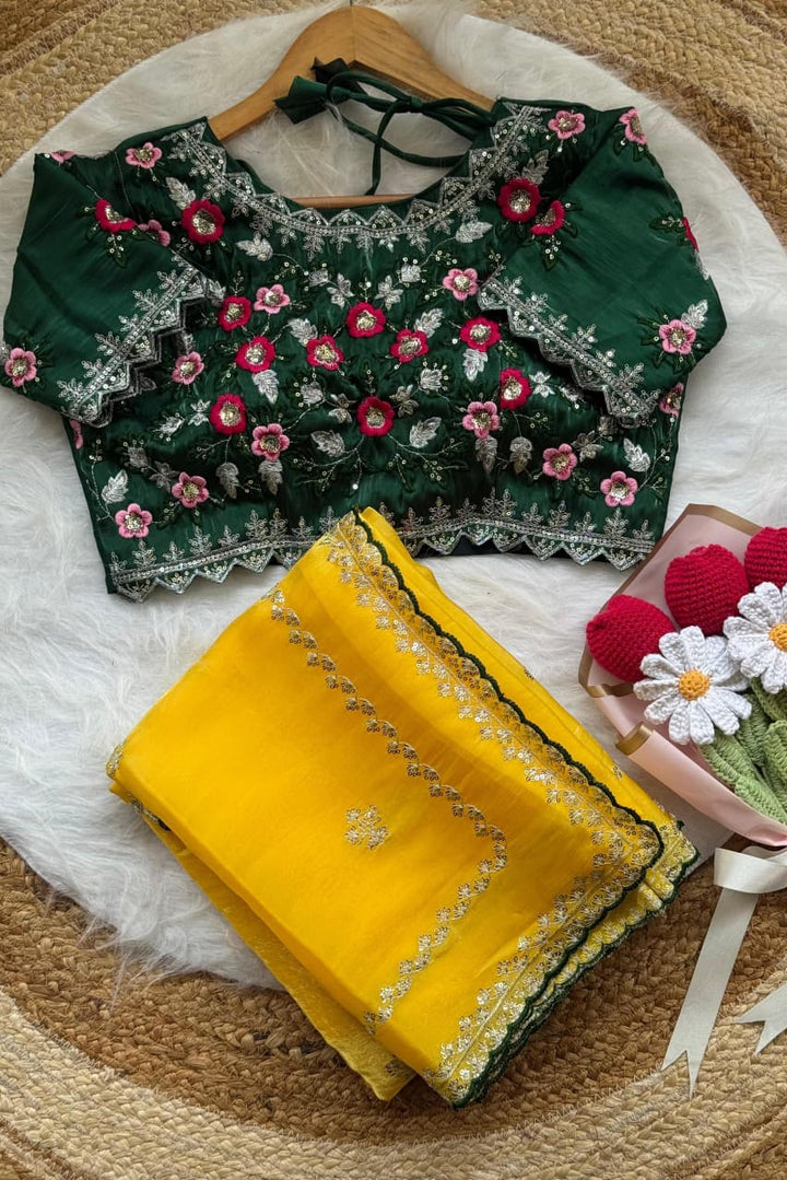 Sweet Silhouette Fancy Silk Saree