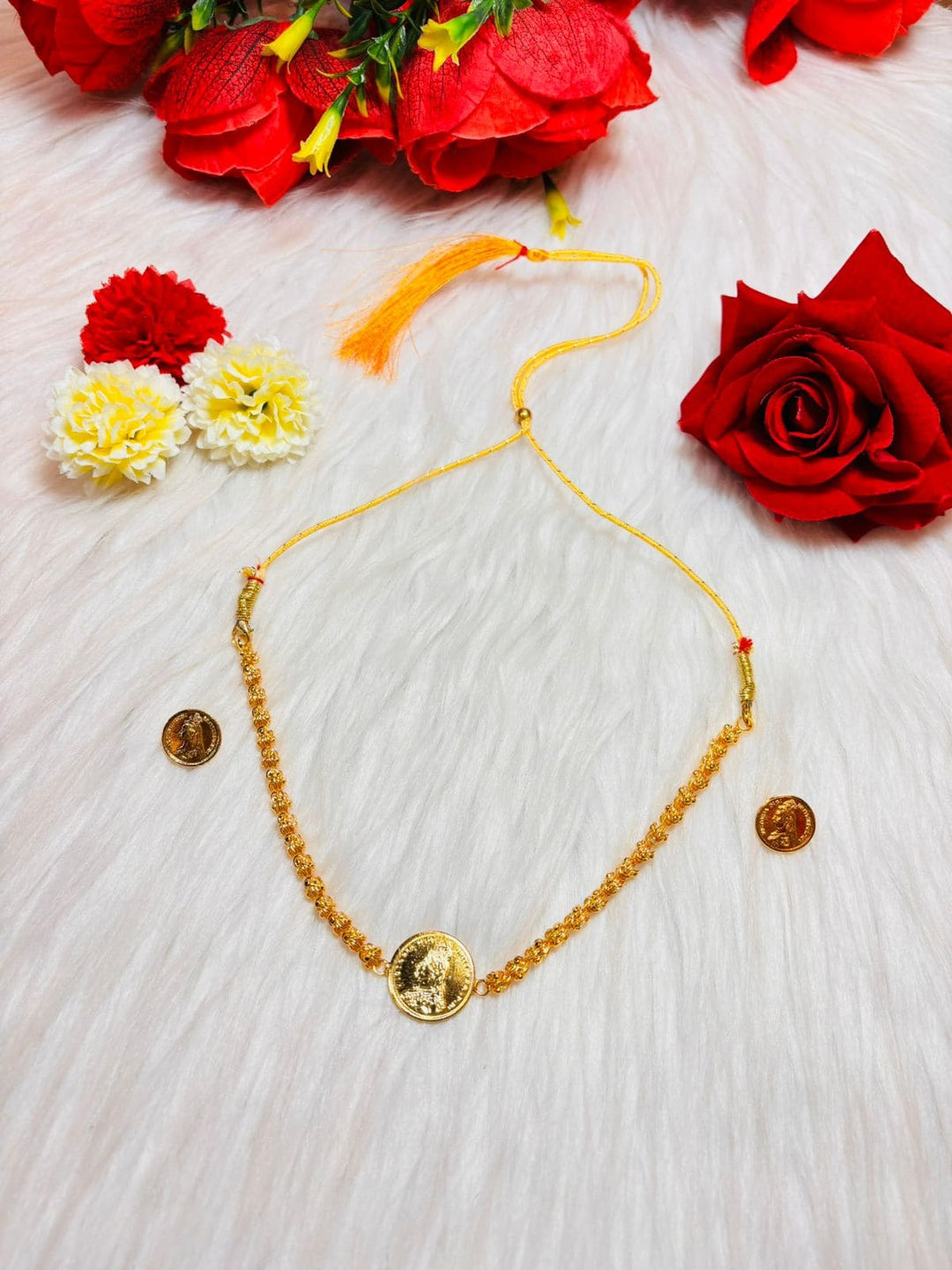 Gini Glow-Gold Plated necklace & Earrings Set