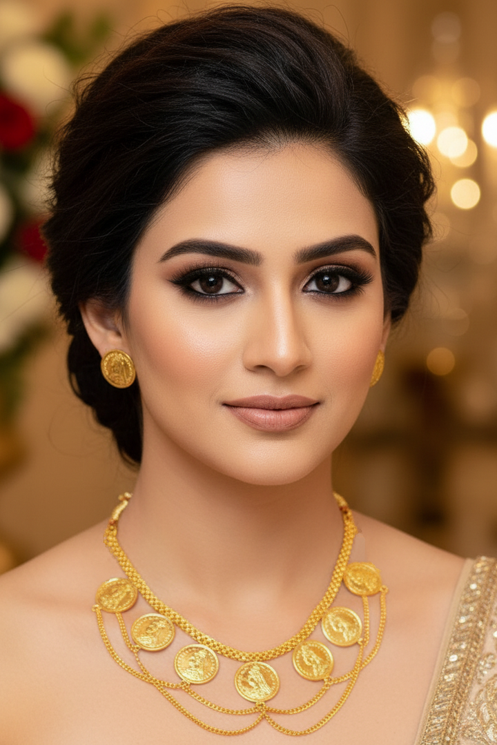 Stylish Gini Gold Plated Necklace Set