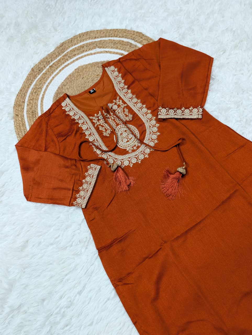 Love of Chanderi Silk Kurti Set