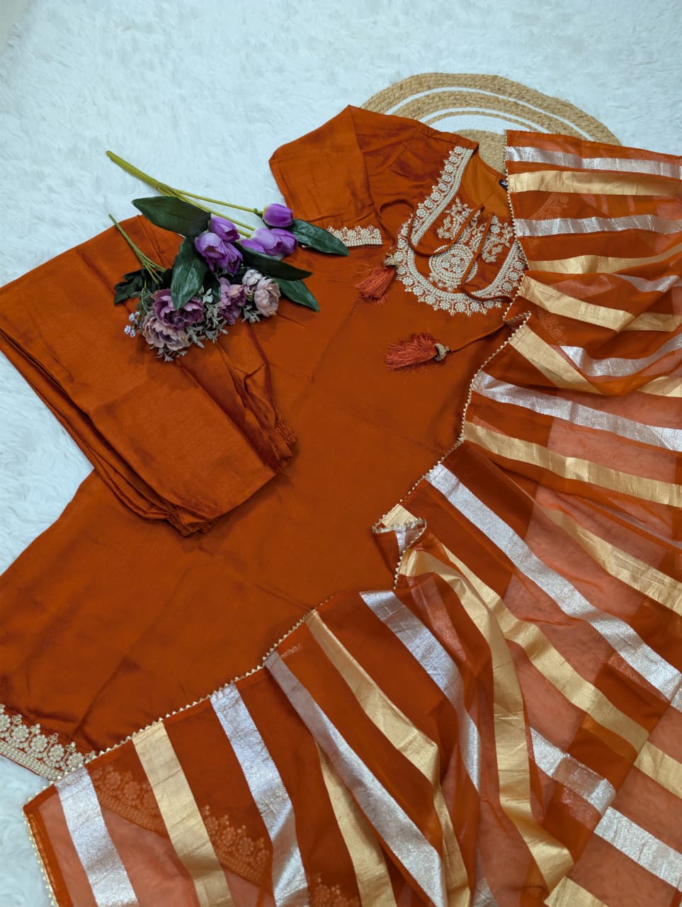 Love of Chanderi Silk Kurti Set