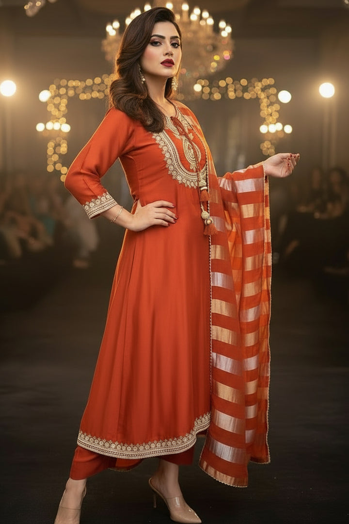 Love of Chanderi Silk Kurti Set