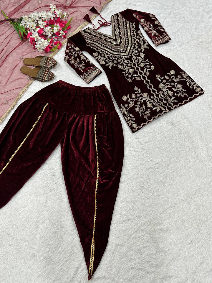 Fashion Dawn Velvet Suit Set