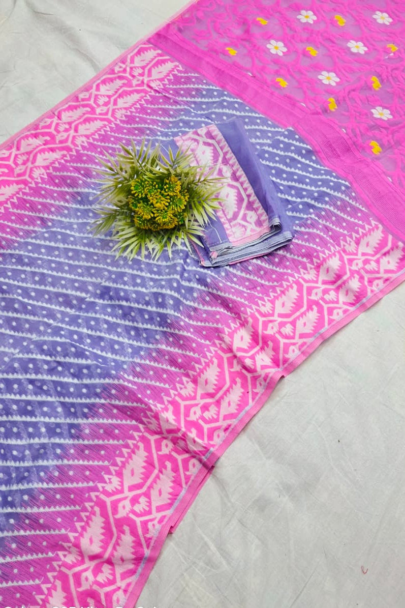 Prantik Bela Karat Dhakai Jamdani Saree