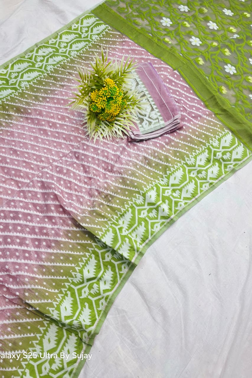 Prantik Bela Karat Dhakai Jamdani Saree