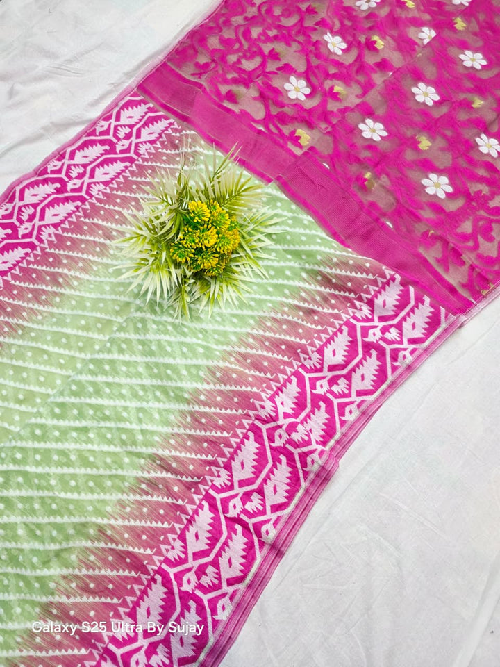 Prantik Bela Karat Dhakai Jamdani Saree