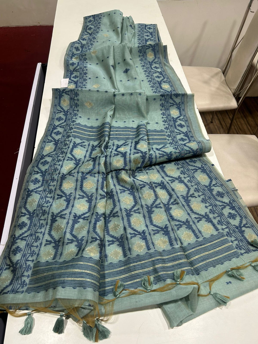 Line of Shade Fancy Linen Saree