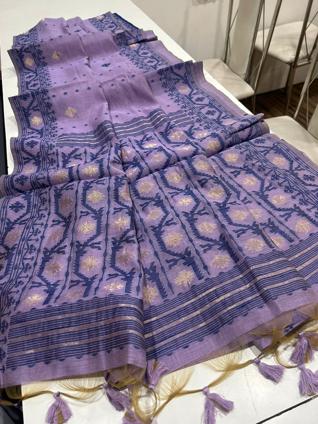 Line of Shade Fancy Linen Saree