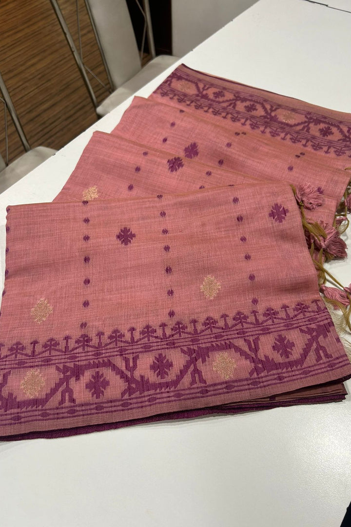 Line of Shade Fancy Linen Saree