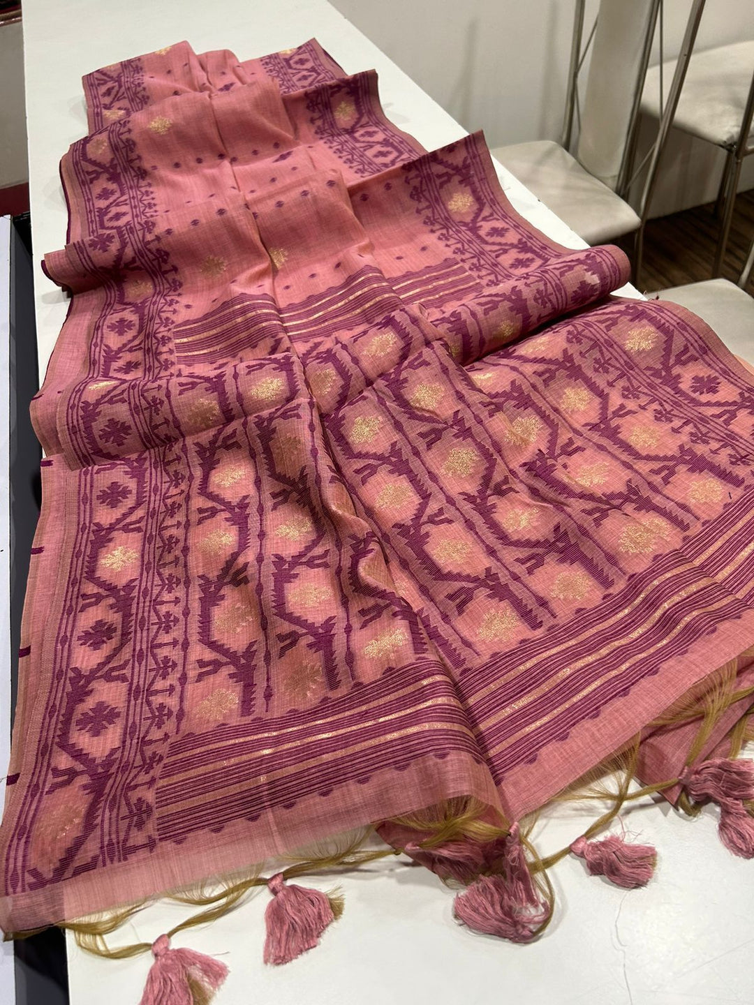 Line of Shade Fancy Linen Saree