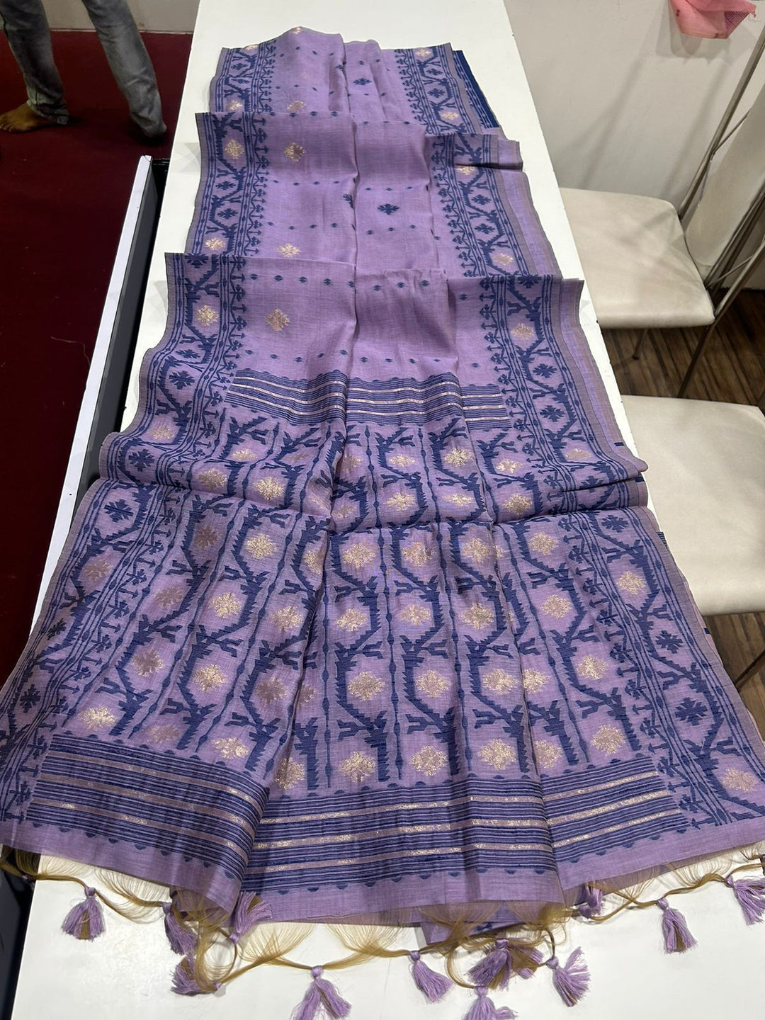 Line of Shade Fancy Linen Saree