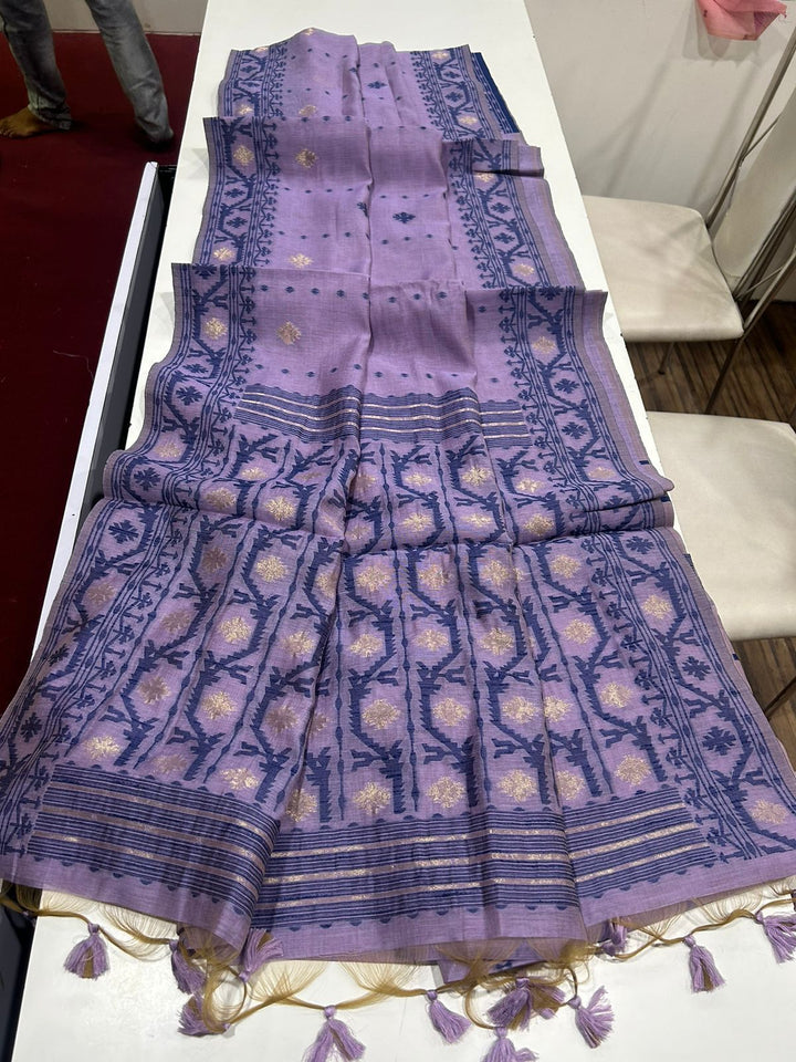 Line of Shade Fancy Linen Saree