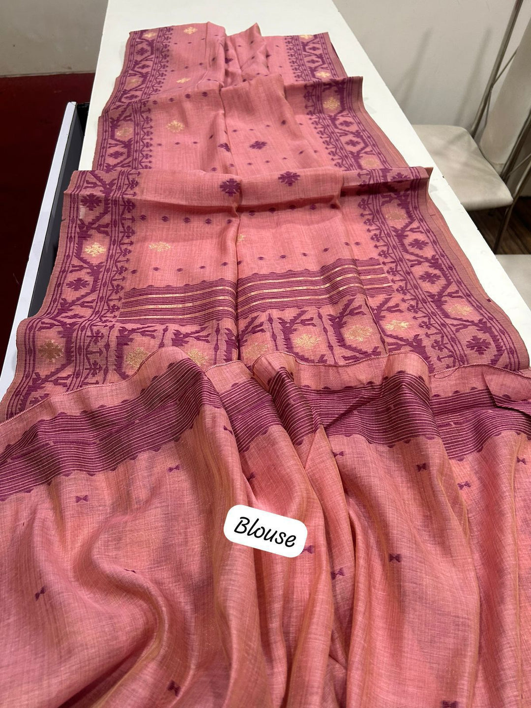 Line of Shade Fancy Linen Saree