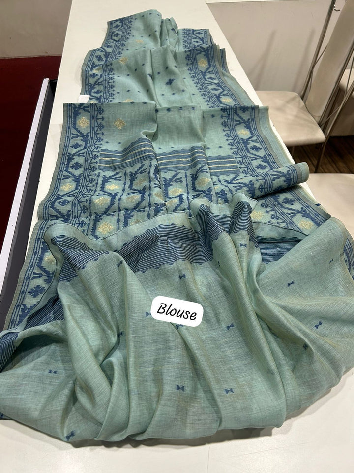 Line of Shade Fancy Linen Saree