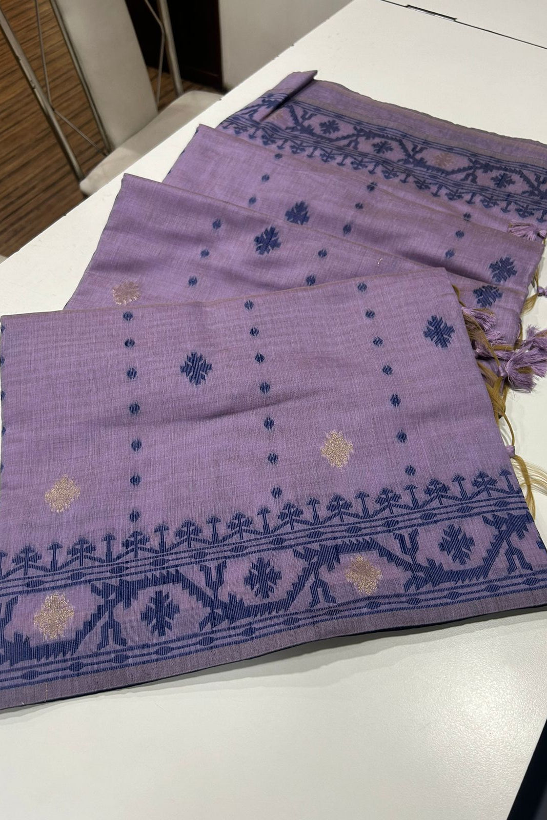 Line of Shade Fancy Linen Saree